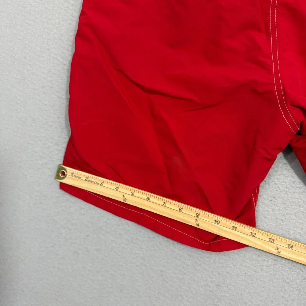 Polo Ralph Lauren Swim Trunks Large Red Traveler Board Shorts Cargo Pocket Pony